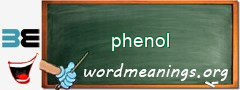 WordMeaning blackboard for phenol